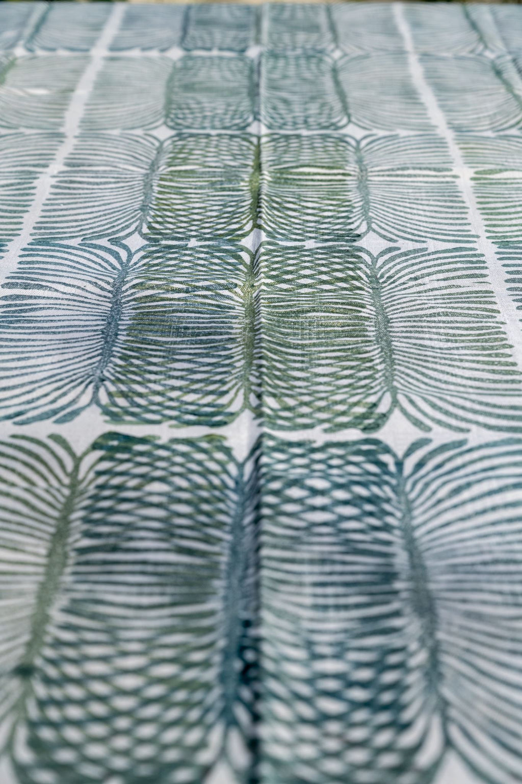 Anne Touborg, Tablecloth, Green and Blue