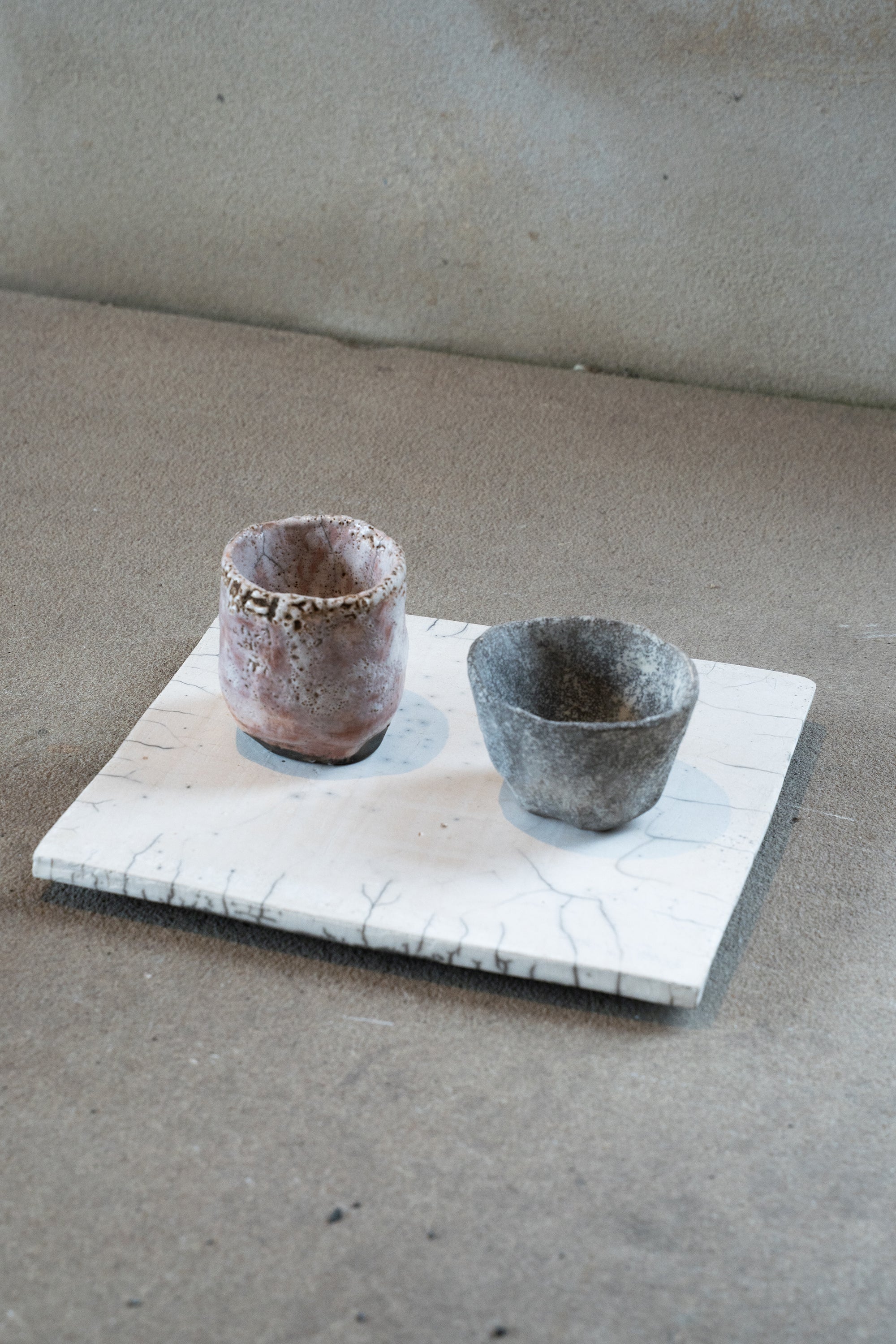 Cécile Daladier, Petit Plateau Avec Deux Tasses