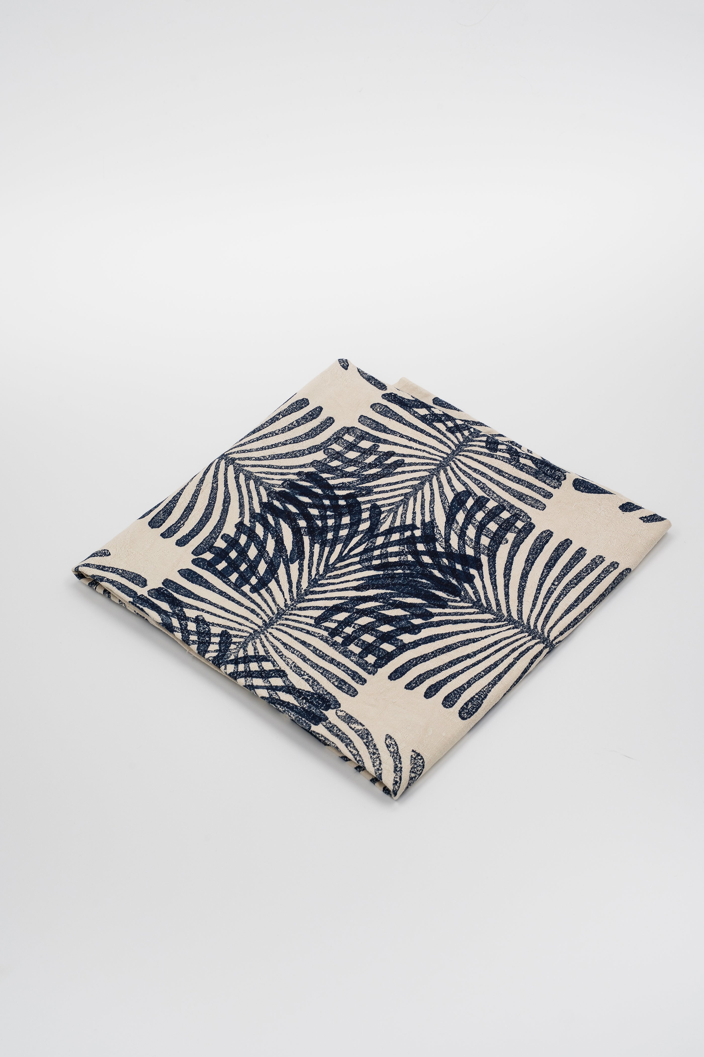 Anne Touborg, Small Tablecloth, Monogram, Natural Linen