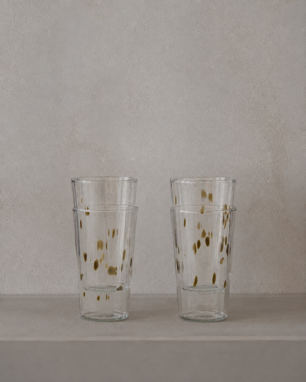 Gerner Jahncke, Glass, Tall, Optical Lines, Dots