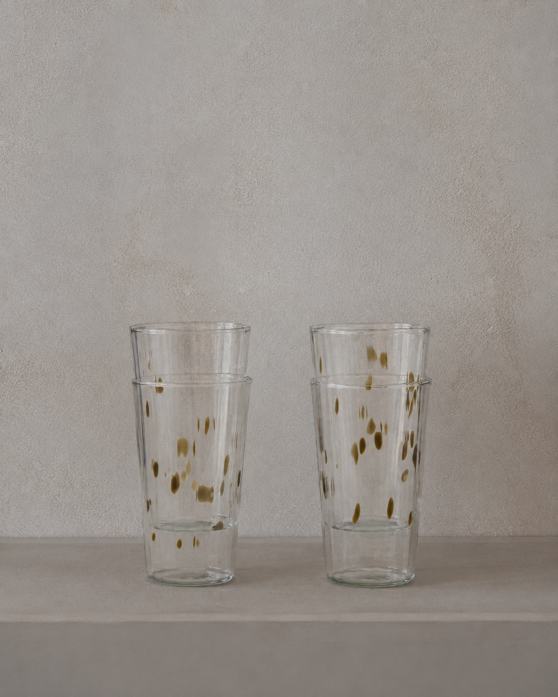 Gerner Jahncke, Glass, Tall, Optical Lines, Dots