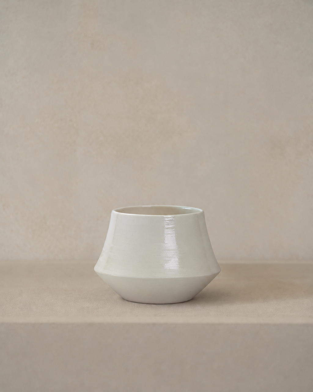 Roxy Ceramics, Cup, Large, Shiny White