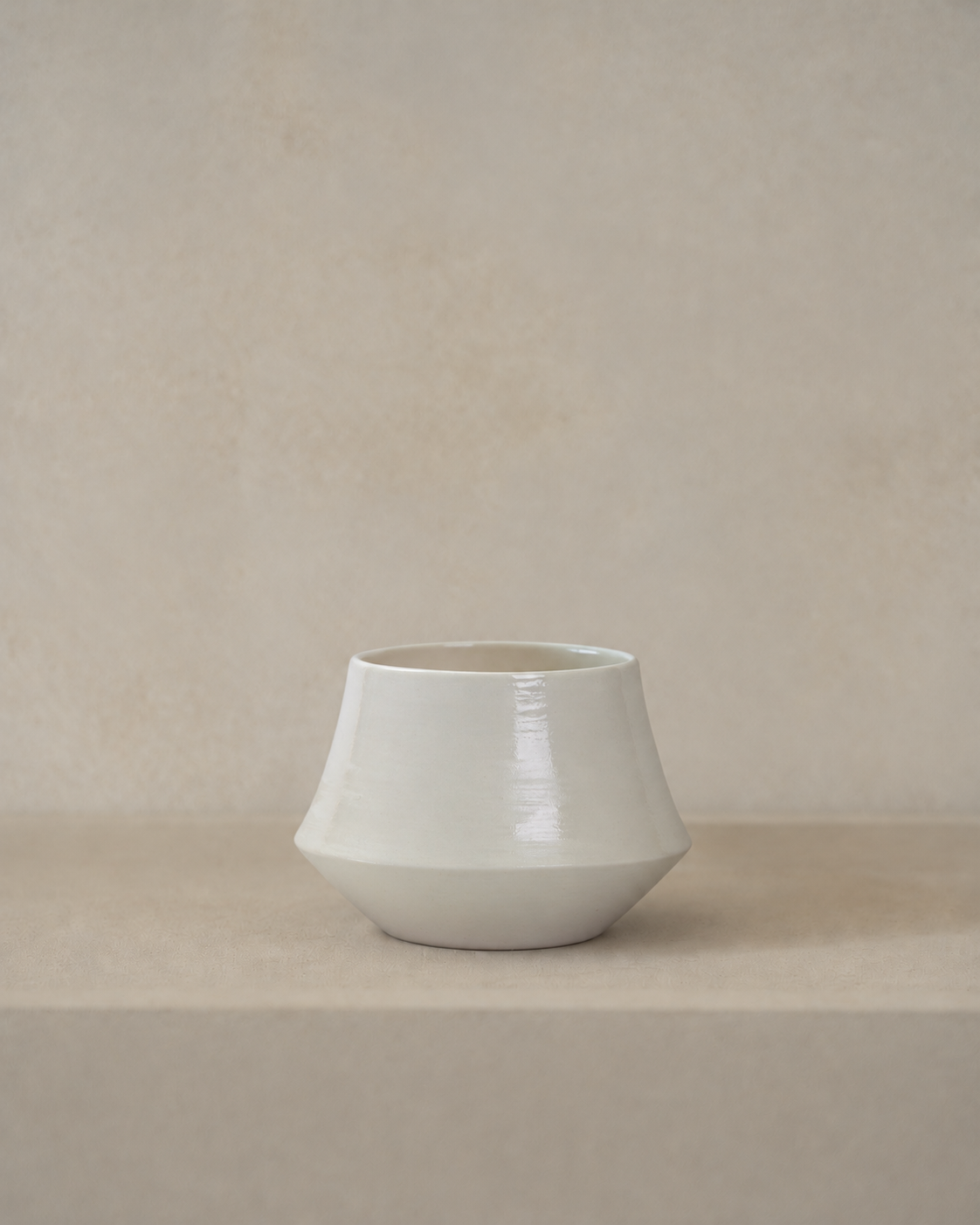 Roxy Ceramics, Cup, Large, Shiny White