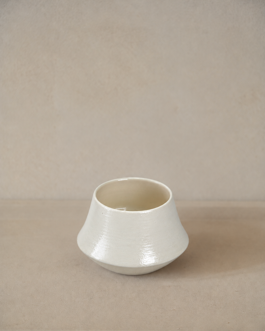 Roxy Ceramics, Cup, Small, Shiny White