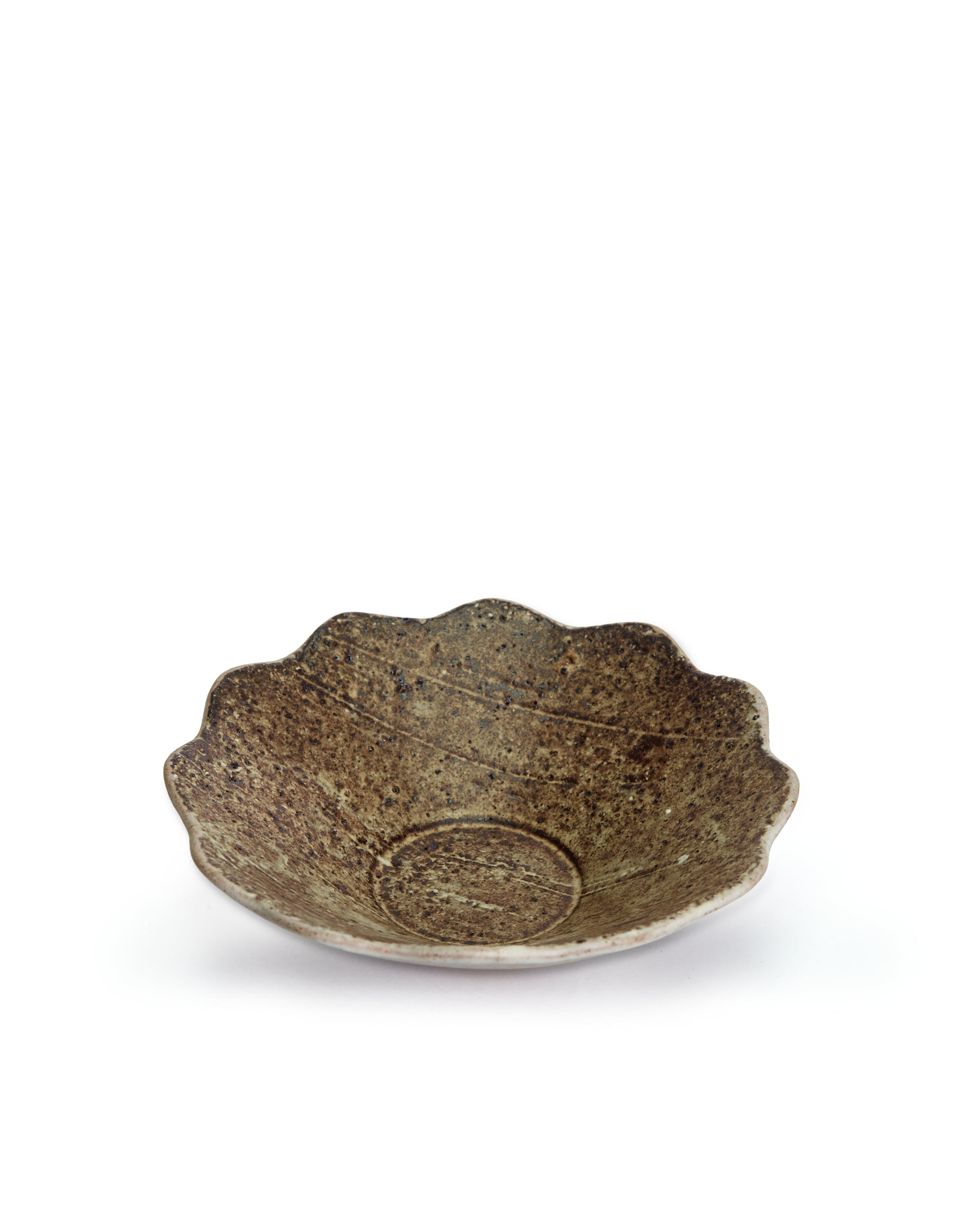 Roxy, Flower Bowl, Mottled Brown