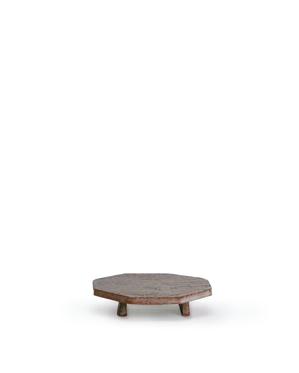 Roxy, Tray on Piedestal, 02, Mottled Brown
