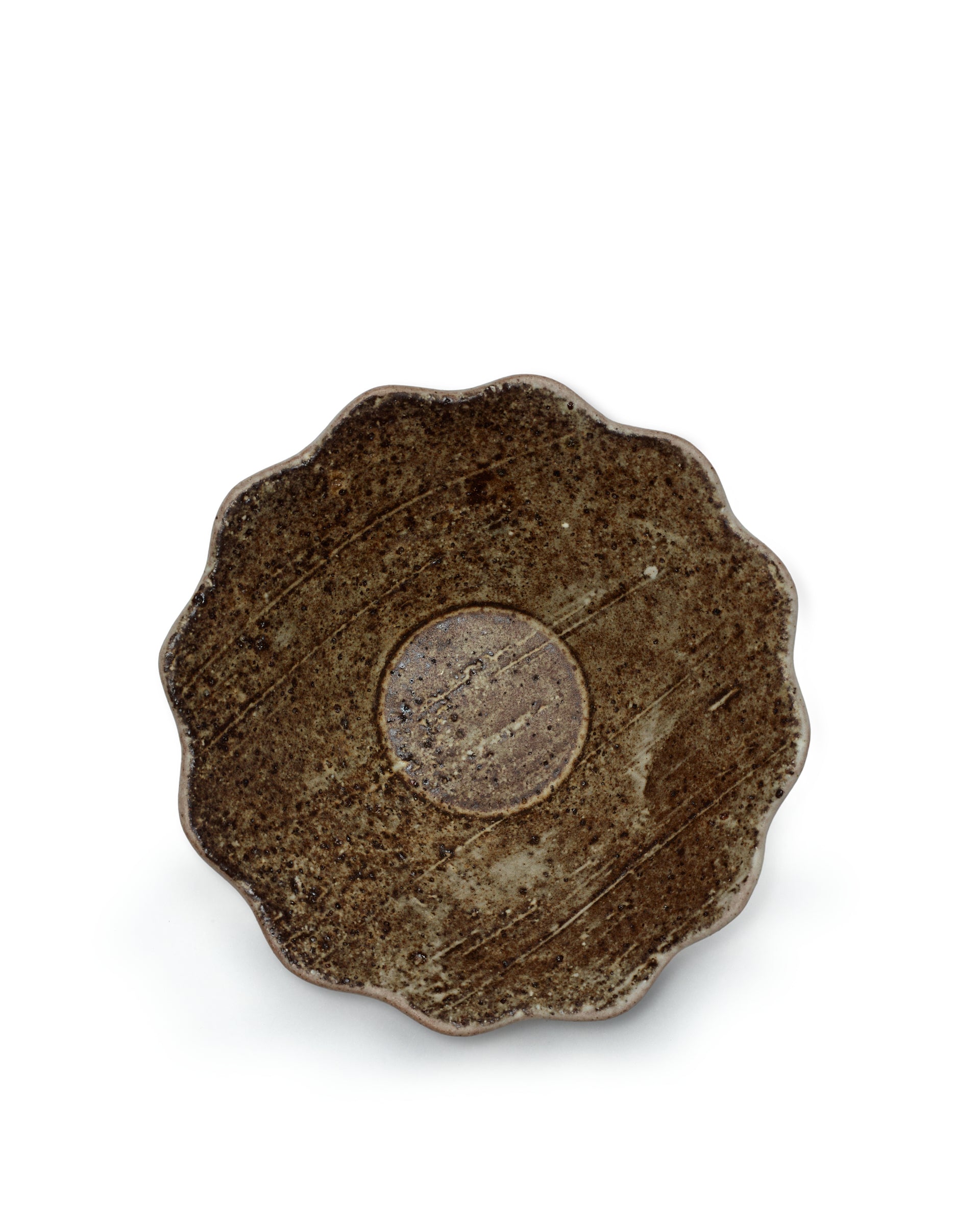 Roxy, Flower Bowl, Mottled Brown